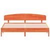 vidaXL Bed Frame without Mattress Wax Brown 200x200 cm Solid Wood Pine
