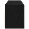 vidaXL Bathroom Wall Cabinet Black 100x25x30 cm Engineered Wood