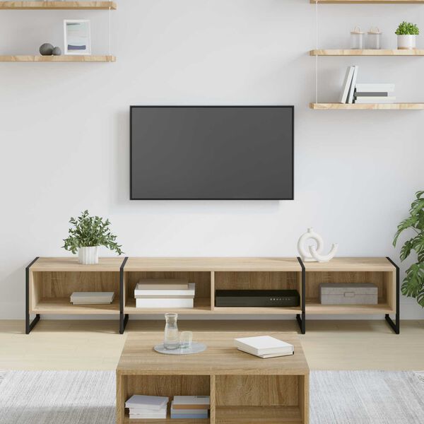 vidaXL TV Cabinet Sonoma 170.5 x 36 x 30.5 cm Engineered Wood
