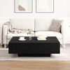 vidaXL Coffee Table Black Oak 100 x 100 x 31 cm