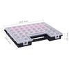 vidaXL Assortment Boxes 5 pcs with Adjustable Dividers 385x283x50 mm Plastic