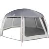vidaXL Pool Tent with Removable Fly & Mesh Walls Grey 612x612 cm