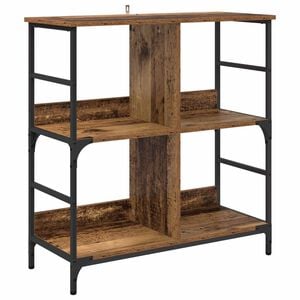vidaXL Bookshelf 4-Tier Engineered Wood Old wood