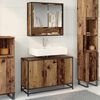 vidaXL Bathroom Cabinet Old Wood 90 x 33 x 60 cm Engineered Wood