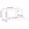 vidaXL TV Wall Cabinet 2 pcs White 60 x 31 x 29.5 cm Engineered Wood