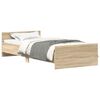 vidaXL Bed Frame without Mattress Sonoma Oak 90x200 cm Engineered Wood