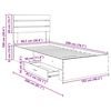 vidaXL Bed Frame with Drawer with Headboard Manual Engineered Wood