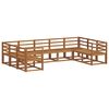 vidaXL Outdoor Sofa Set 9 pcs Natural Solid Acacia Wood