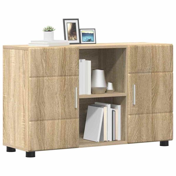 vidaXL Sideboard with Shelf FLORIN Sonoma Oak 88.5 x 30.5 x 55.5 cm