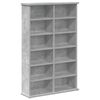 vidaXL CD Cabinet Concrete Grey 60 x 17 x 92 cm Engineered Wood