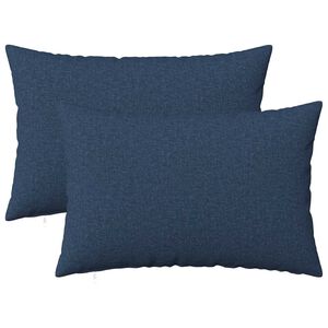 vidaXL Cushion Cover 2 pcs HEERLEN Blue 30 x 50 cm Fabric