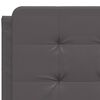vidaXL Bed Frame without Mattress "Zadar" Grey 120x200 cm Faux Leather