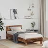 vidaXL Bed Frame with Headboard Old Wood 98.5 x 200 cm Engineered Wood