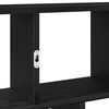 vidaXL Wall Cube Shelf 12 Compartments Black Engineered Wood