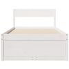 vidaXL Bed Frame without Mattress White 100x200 cm Solid Wood Pine