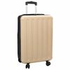 vidaXL Suitcase Folding Champagne 43 x 27 x 66 cm ABS Plastic