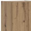 vidaXL TV Cabinets with LED Lights 2 pcs Artisian Oak 30.5x30x102 cm