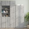 vidaXL Slim Storage Cabinet Concrete Grey 45x42.5x225 cm Engineered Wood