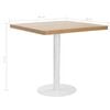 vidaXL Bistro Table Light Brown 80X80 cm MDF