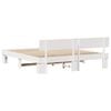 vidaXL Bed Frame with Headboard White 180 x 200 cm Solid Pine Wood