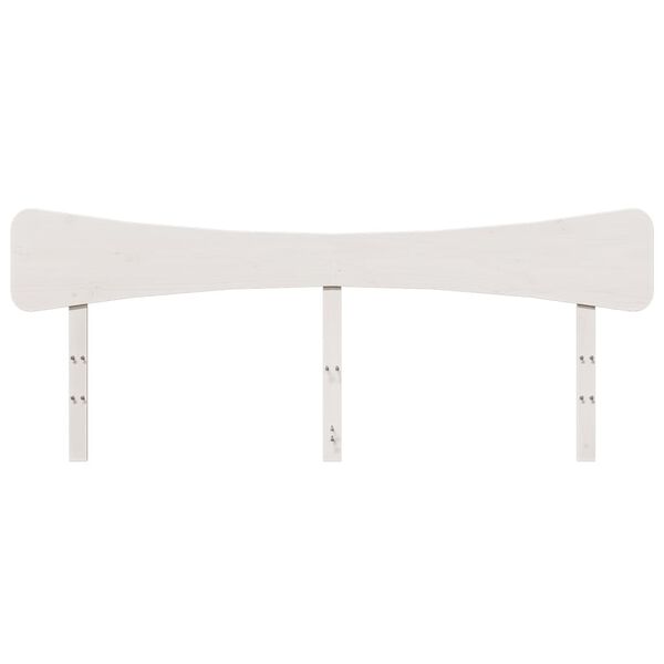 vidaXL Headboard White 200 cm Solid Wood Pine