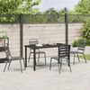 vidaXL Garden Dining Set 5 pcs Anthracite Powder-Coated Steel