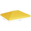 vidaXL Gazebo Top Cover 270 g/m² 4x3 m Yellow