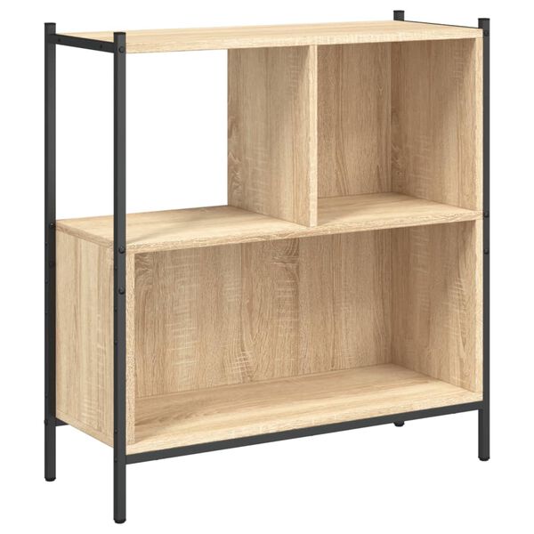 vidaXL Bookcase Sonoma Oak 72x28x77.5 cm Engineered Wood