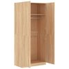 vidaXL Wardrobe Sonoma Oak 90x52x200 cm Engineered Wood