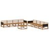 vidaXL Outdoor Sofa Set 9 pcs Natural Solid Acacia Wood