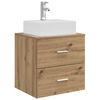 vidaXL Wall-Mounted Sink Vanity Artisan Oak 49.5 x 41 x 62.5 cm