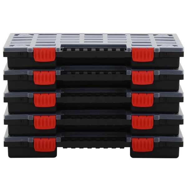 vidaXL Assortment Boxes 10 pcs 40x30x5 cm Polypropylene