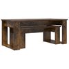 vidaXL Coffee Table Set 2 pcs Smoked Oak Engineered Wood