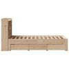 vidaXL Bookcase Bed without Mattress 75x190 cm Small Single Solid Wood Pine