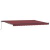 vidaXL Automatic Retractable Awning Burgundy 500x300 cm
