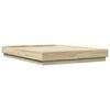 vidaXL Bed Frame with LED without Mattress Sonoma Oak 160x200 cm