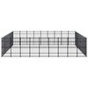 vidaXL Outdoor Dog Kennel Steel 74.65 m&sup2;