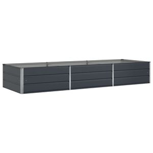 vidaXL Planter Anthracite 290 x 100 x 45 cm Galvanised Steel