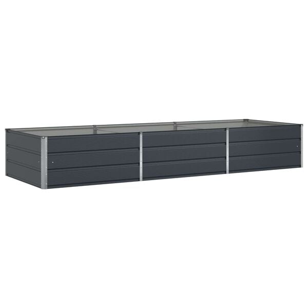vidaXL Planter Anthracite 290 x 100 x 45 cm Galvanised Steel