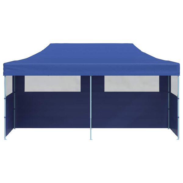 vidaXL Party Tent Folding Blue 291 x 580 x 315 cm Oxford Fabric