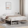 vidaXL Bed Frame without Mattress White 120x200 cm Metal