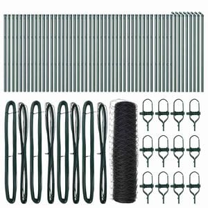 vidaXL Ground Fix Welded Wire Fence 100 x 0.6 m (W x H)