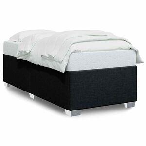 vidaXL Bed Frame without Mattress Black Single Fabric