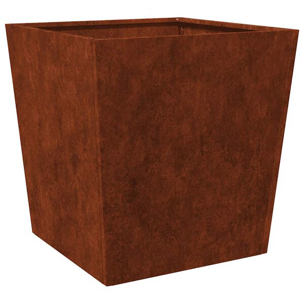 vidaXL Garden Planter 50x50x50 cm Weathering Steel