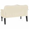 vidaXL Chesterfield Bench Cream 120.5 x 65 x 75 cm Faux Leather