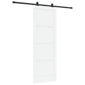 vidaXL Sliding Door ORKDAL 83 x 232 cm Solid Pine Wood White