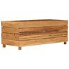 vidaXL Raised Bed 100x40x38 cm Recycled Teak Wood and Steel