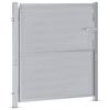 vidaXL Garden Gate with Lock Silver 96 x 100 cm Stainless Steel