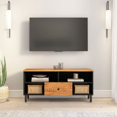vidaXL TV Cabinet 100x33x46 cm Solid Wood Acacia