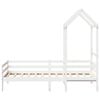 vidaXL Day Bed with Roof without Mattress White 90x200 cm Solid Wood